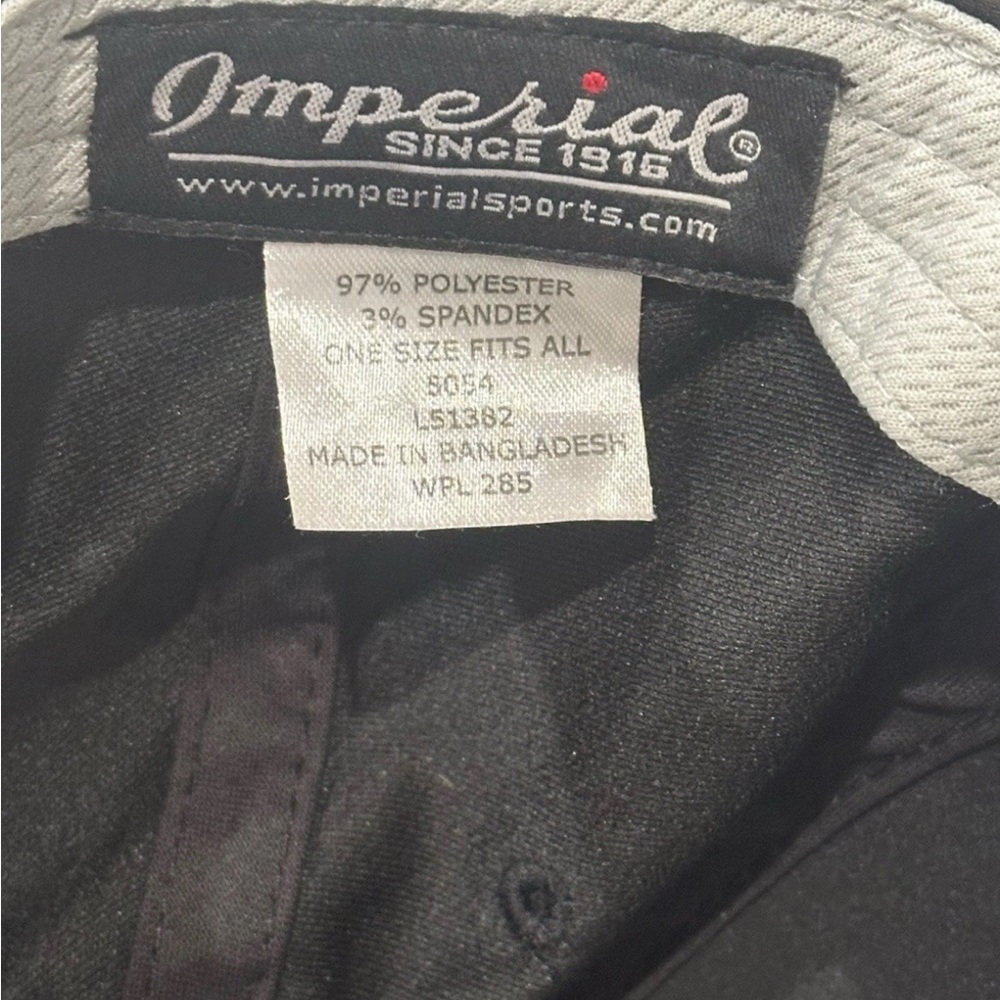 Imperial “Sorry I’m Golfing” Rope Hat SnapBack Black Hat With White Rope - Picture 6 of 8